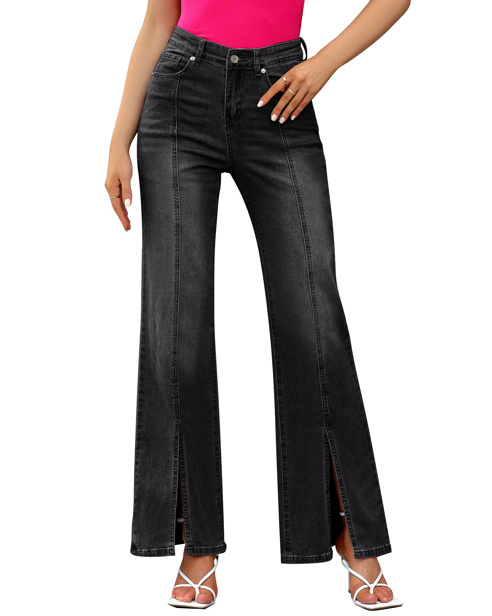 Buy online Women's Plain Bootcut Jeans from Jeans & jeggings for Women by  Urbanpoche for ₹1709 at 32% off | 2024 Limeroad.com